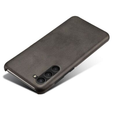 Защитный чехол Deexe Leather Back Cover для Samsung Galaxy S24 - Black