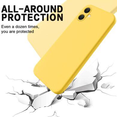 Защитный чехол Deexe Silicone Case для Samsung Galaxy A05 (A055) - Yellow