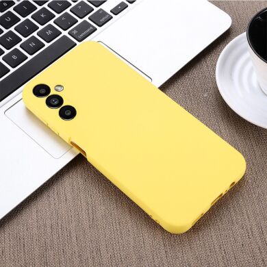 Защитный чехол Deexe Silicone Case для Samsung Galaxy A14 (А145) - Yellow
