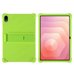 Защитный чехол Deexe Silicone Kickstand для Samsung Galaxy Tab S12 Plus - Green