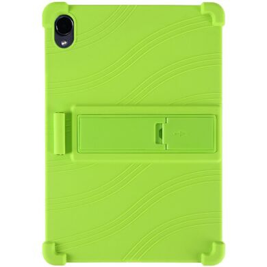 Защитный чехол Deexe Silicone Kickstand для Samsung Galaxy Tab S12 Plus - Green