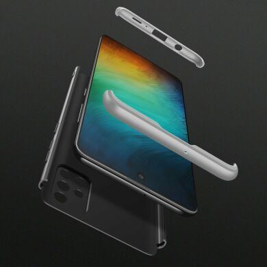 Захисний чохол GKK Double Dip Case для Samsung Galaxy A71 (A715) - Black / Silver