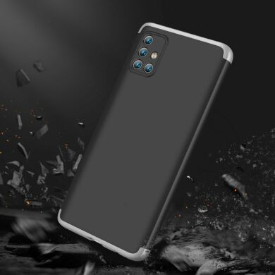 Защитный чехол GKK Double Dip Case для Samsung Galaxy A71 (A715) - Black / Silver