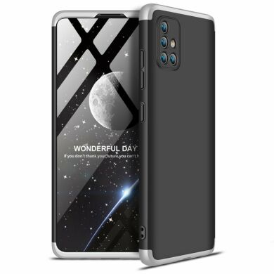 Захисний чохол GKK Double Dip Case для Samsung Galaxy A71 (A715) - Black / Silver