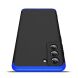 Защитный чехол GKK Double Dip Case для Samsung Galaxy S21 FE (G990) - Black / Blue. Фото 3 из 14