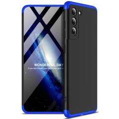 Захисний чохол GKK Double Dip Case для Samsung Galaxy S21 FE (G990) - Black / Blue