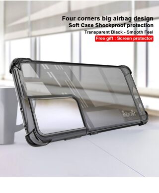 Защитный чехол IMAK Airbag MAX Case для Samsung Galaxy S21 Ultra (G998) - Transparent Black
