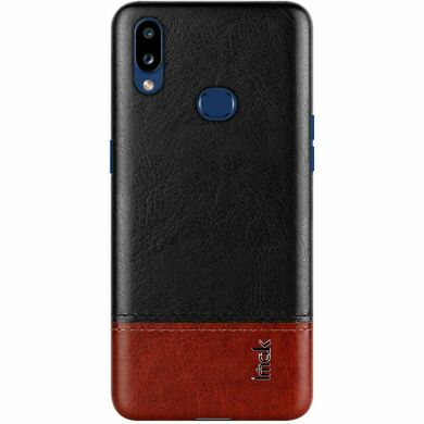 Захисний чохол IMAK Leather Series для Samsung Galaxy A10s (A107) - Black / Brown