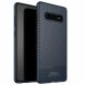 Защитный чехол IPAKY Carbon Fiber для Samsung Galaxy S10 Plus (G975) - Dark Blue. Фото 1 из 3
