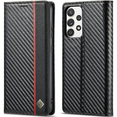 Защитный чехол LC.IMEEKE Carbon Fiber для Samsung Galaxy A52 (A525) / A52s (A528) - Vertical Stripe