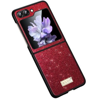 Защитный чехол SULADA Dazzling Glittery (FF) для Samsung Galaxy Flip 6 - Red