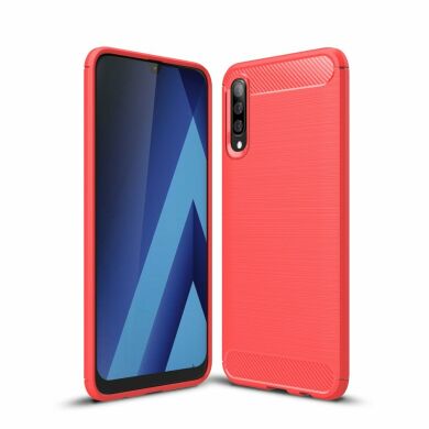 Захисний чохол UniCase Carbon для Samsung Galaxy A50 (A505) / A30s (A307) / A50s (A507) - Red