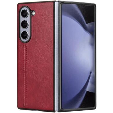 Защитный чехол UniCase Leather Series (FF) для Samsung Galaxy Fold 6 - Red