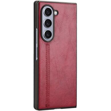 Защитный чехол UniCase Leather Series (FF) для Samsung Galaxy Fold 6 - Red