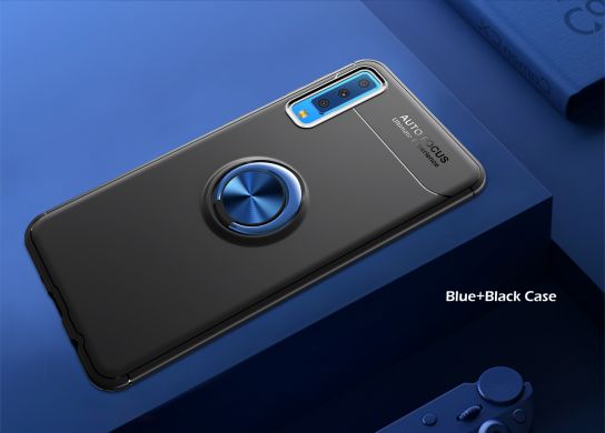 Защитный чехол UniCase Magnetic Ring для Samsung Galaxy A7 2018 (A750) - Black/Blue
