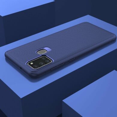 Защитный чехол UniCase Twill Soft для Samsung Galaxy A21s (A217) - Dark Blue