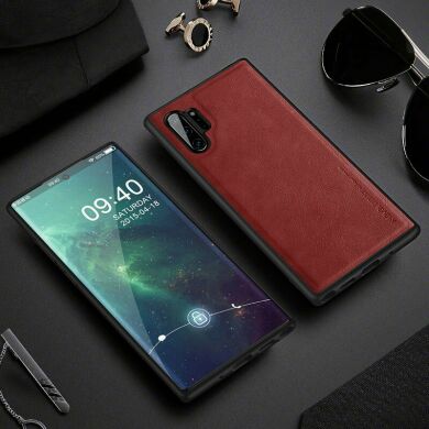 Захисний чохол X-LEVEL Leather Back Cover для Samsung Galaxy Note 10+ (N975) - Red