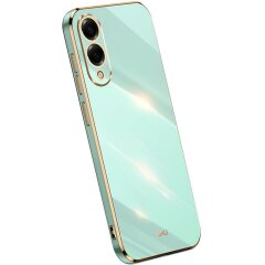 Защитный чехол XINLI Porcelain Design для Samsung Galaxy S25 Edge (S937) - Cyan