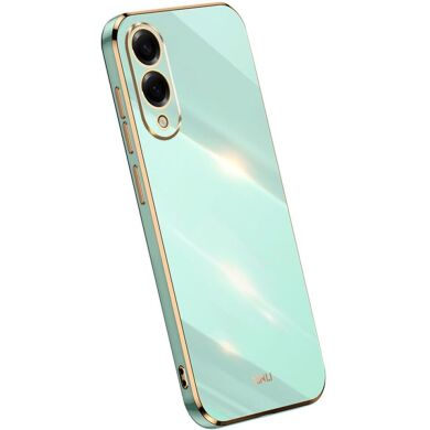 Защитный чехол XINLI Porcelain Design для Samsung Galaxy S25 Edge (S937) - Cyan