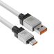 Кабель Baseus CoolPlay Series USB to Type-C (100W, 2m) CAKW000701 - White. Фото 2 из 23