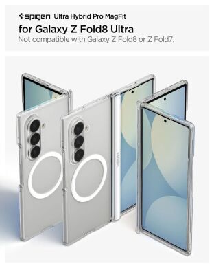 Защитный чехол Spigen Ultra Hybrid Pro (MagFit) FF для Samsung Galaxy Fold 8 Ultra (ACS11506) - Clear White