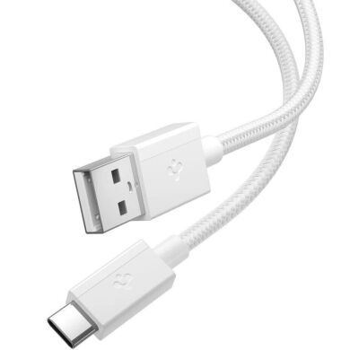 Кабель Spigen Essential EB6015CC USB to Type-C (60W, 1.5m) ACA10413 - White