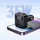 FM модулятор Hoco E87 Delta 35W (Type-C + 2USB) - Black. Фото 9 из 9