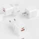 Сетевое зарядное устройство WIWU Wi-G017 GaN 33W (USB + Type-C) - White. Фото 11 из 11