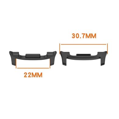 Перехідник для ремінця на 22мм Deexe Band Connector для Samsung Galaxy Watch 8 (40/44mm) - Black