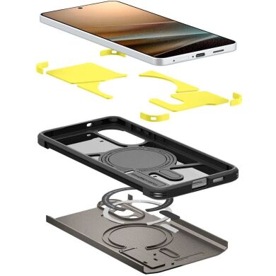 Защитный чехол Spigen (SGP) Tough Armor (MagFit) для Samsung Galaxy S25 Edge (S937) ACS09423 - Gunmetal