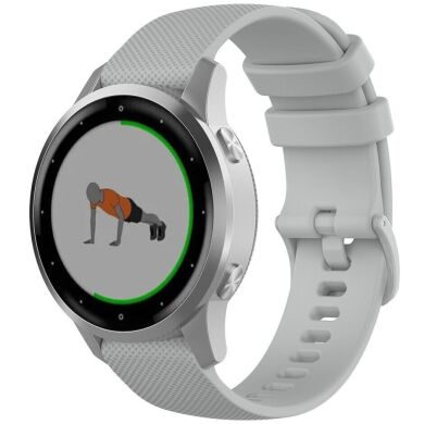 Ремінець UniCase Rhombus Texture для годинників з шириною кріплення 18 мм - Grey