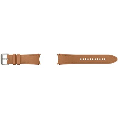 Оригінальний ремінець Hybrid Eco-Leather Band (M/L) для Samsung Galaxy Watch 4 / 4 Classic / 5 / 5 Pro / 6 / 6 Classic (ET-SHR96LDEGEU) - Camel