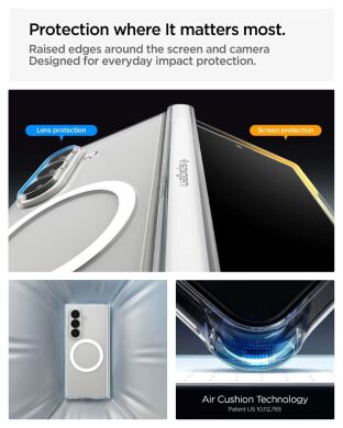 Защитный чехол Spigen Ultra Hybrid Pro (MagFit) FF для Samsung Galaxy Fold 8 Ultra (ACS11506) - Clear White