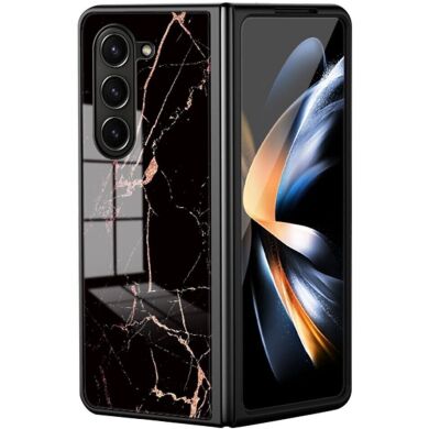 Защитный чехол Deexe Gradient Pattern (FF) для Samsung Galaxy Fold 5 - Black / Gold