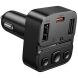 FM модулятор Hoco E87 Delta 35W (Type-C + 2USB) - Black. Фото 4 из 9