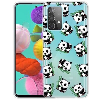 Силиконовый (TPU) чехол Deexe Pretty Glossy для Samsung Galaxy A13 (А135) - Pandas