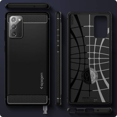 Захисний чохол Spigen (SGP) Rugged Armor для Samsung Galaxy Note 20 (N980) - Matte Black