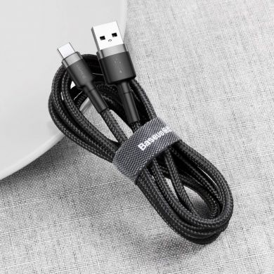 Дата-кабель BASEUS Kevlar Series type-c 2A (2м) - Black