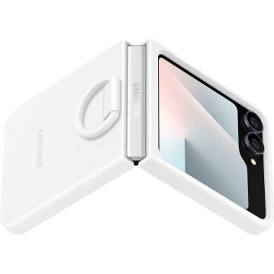 Захисний чохол Silicone Case (FF) для Samsung Galaxy Flip 6 / Flip 7 FE (EF-PF741TWEGUA) - White