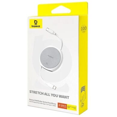 Кабель Baseus Free2Draw Type-C to Type-C (100W, 1m) P10364500211-00 - White