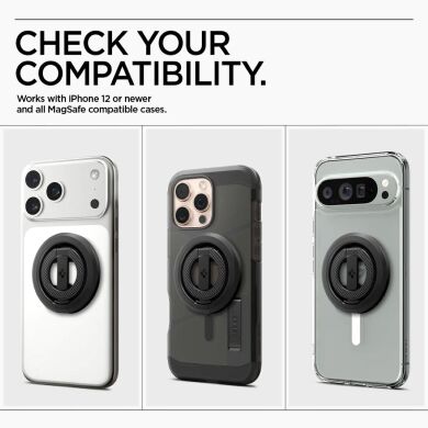 Магнитное кольцо-держатель Spigen O-Mag Ring (AMP08822) - Black