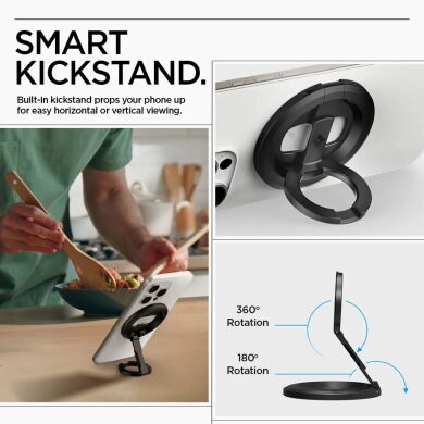 Магнитное кольцо-держатель Spigen O-Mag Ring (AMP08822) - Black