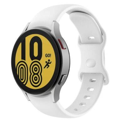 Ремінець Deexe Soft Silicone для Samsung Galaxy Watch 5 (40/44mm) / 5 Pro (45mm) - White