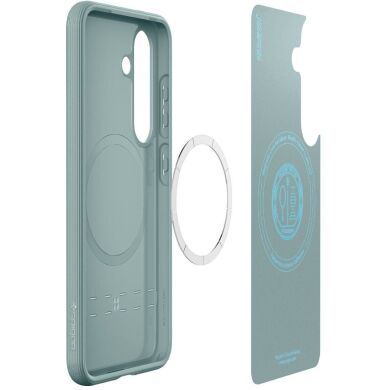 Защитный чехол Spigen (SGP) Caseology Parallax (MagFit) by Spigen для Samsung Galaxy S25 (S931) ACS09063 - Sage Green