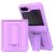 Захисний чохол Deexe Hybrid Kickstand для Samsung Galaxy Flip 5 - Light Purple