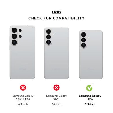 Ударопрочный чехол URBAN ARMOR GEAR Essential Armor MagSafe для Samsung Galaxy S26 (S942) 214534113131 - Ash