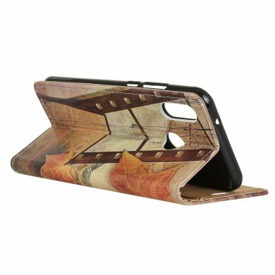 Чехол Deexe Life Style Wallet для Samsung Galaxy A10s (A107) - Maple Leaves and Eiffel Tower