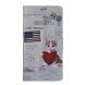 Чехол Deexe Life Style Wallet для Samsung Galaxy A7 2018 (A750) - American Flag and Cat Holding Heart. Фото 2 из 6