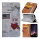 Чехол Deexe Life Style Wallet для Samsung Galaxy A7 2018 (A750) - American Flag and Cat Holding Heart. Фото 1 из 6