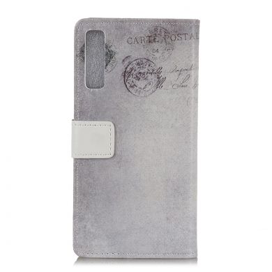 Чехол Deexe Life Style Wallet для Samsung Galaxy A7 2018 (A750) - American Flag and Cat Holding Heart